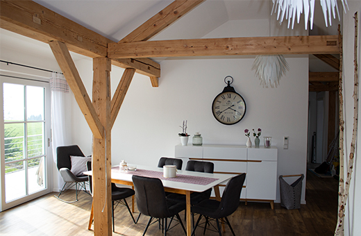 Çiftlik evinde sistem çözümü ile çatı katı dönüşümü